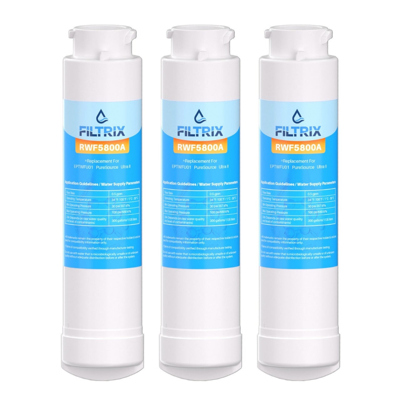 Filtrix Replacement for Frigidaire EPTWFU01 Refrigerator Water Filter